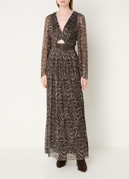 ba&sh Gaelle maxi jurk met cut-out detail en lurex