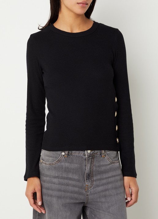 ba&sh Giulia longsleeve met knoopdetail