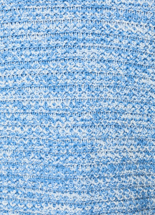 ba&sh Guspa grofgebreid vest met opgestikte zakken - detail 3 blauw