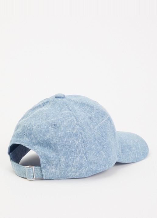 ba&sh Hemile pet van denim met logoborduring - detail blauw