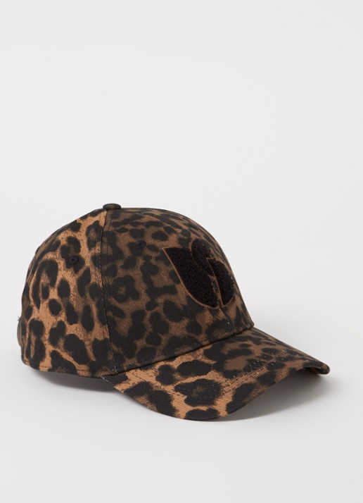 ba&sh Hino pet met panterprint en logoborduring