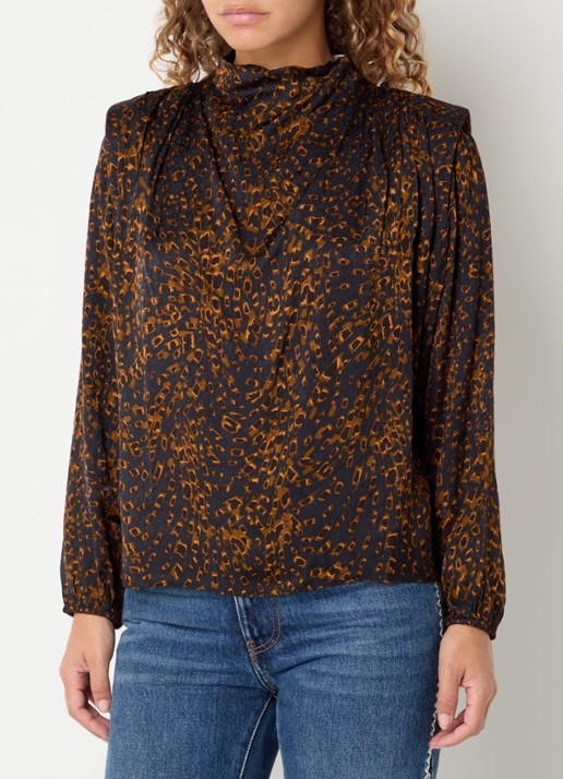 ba&sh Hope tuniek met dierenprint