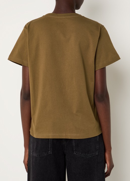 ba&sh Ioni T-shirt met logoprint - achterkant 2 bruin