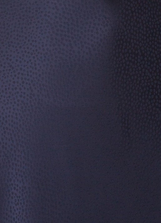 ba&sh Issa midi jurk van satijn - detail 4 donkerblauw