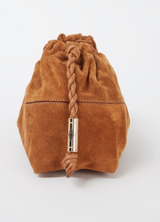 Ba&sh JUNE SUEDE BAG - detail 4 cognac
