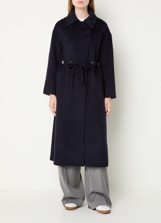 ba&sh Kate trenchcoat in wolblend met steekzakken