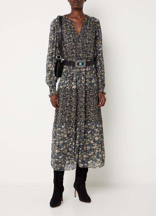 ba&sh Kaxy maxi blousejurk met split