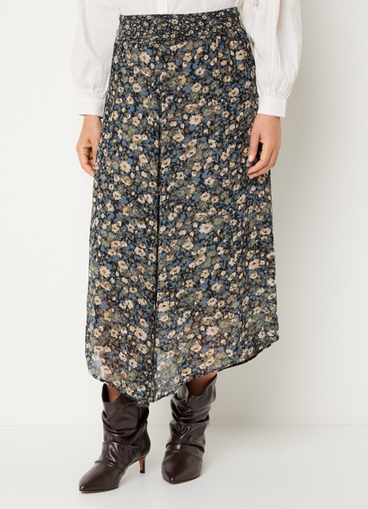 ba&sh Klap maxi rok met print - detail 4 lichtgroen