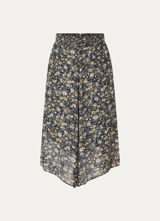 ba&sh Klap maxi rok met print - voorkant lichtgroen