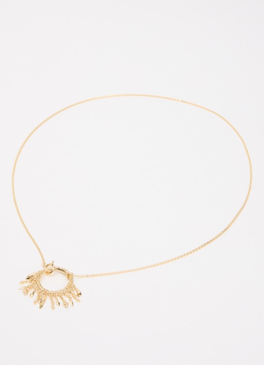 ba&sh Lina ketting van zilver - detail 3 goud