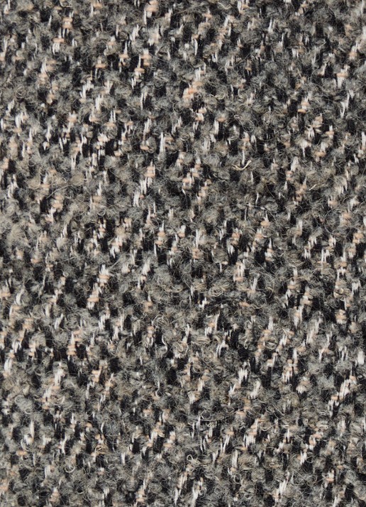 ba&sh Loctave grofgebreid jack in wolblend met capuchon - detail 3 grijs