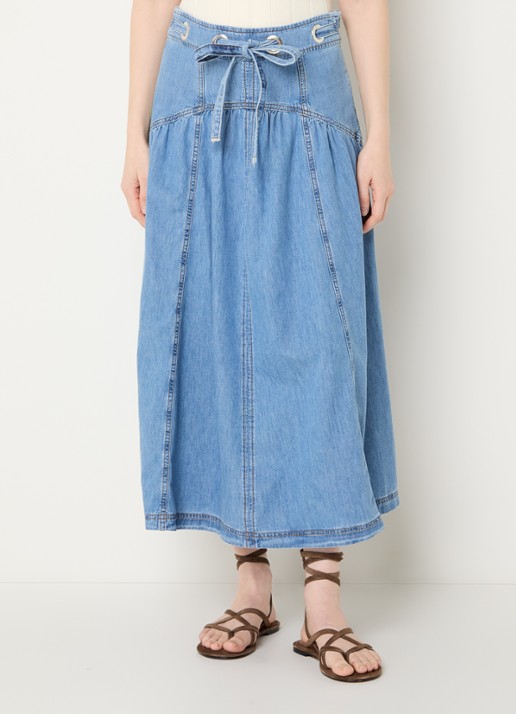ba&sh Lonia high waist midi spijkerrok