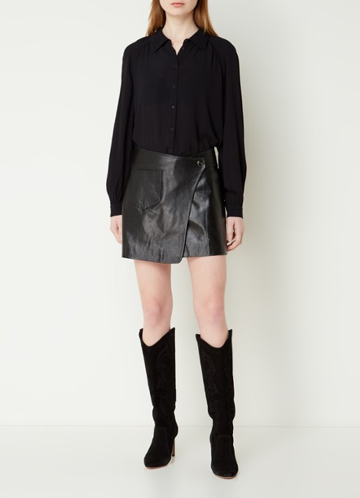 ba&sh Marvin blouse - voorkant 3 zwart