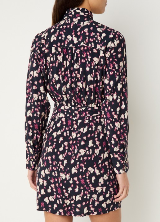 ba&sh Molly mini tuniekjurk met print - achterkant 3 zwart
