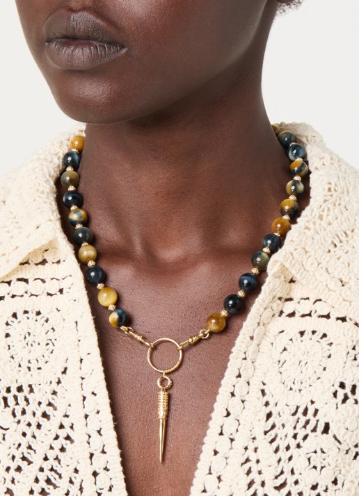 ba&sh Noan kralenketting - voorkant 2 goud