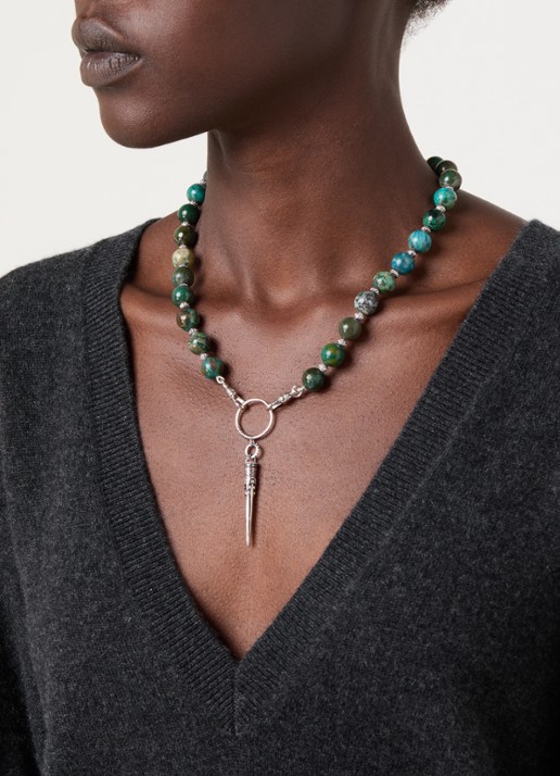 ba&sh Noan kralenketting - voorkant 2 zilver