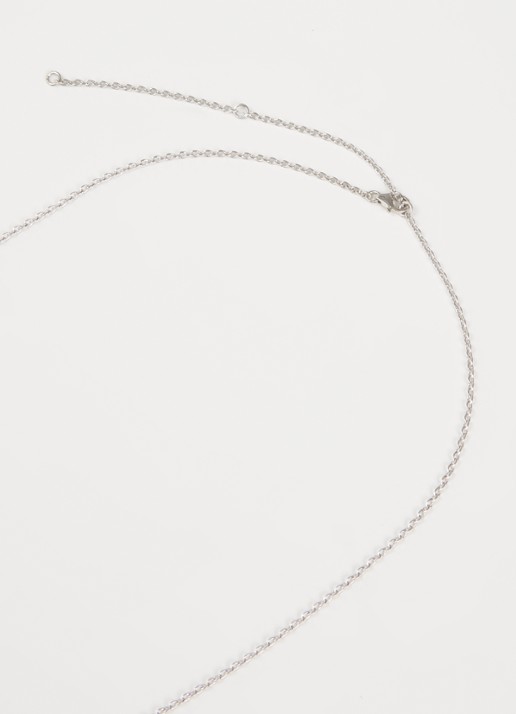 ba&sh Noor ketting met hanger - detail 3 zilver