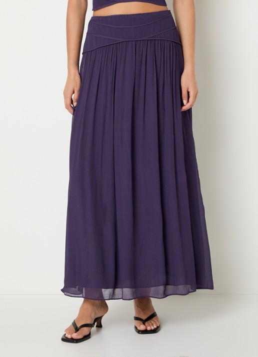 ba&sh Olivia maxi rok van crêpe