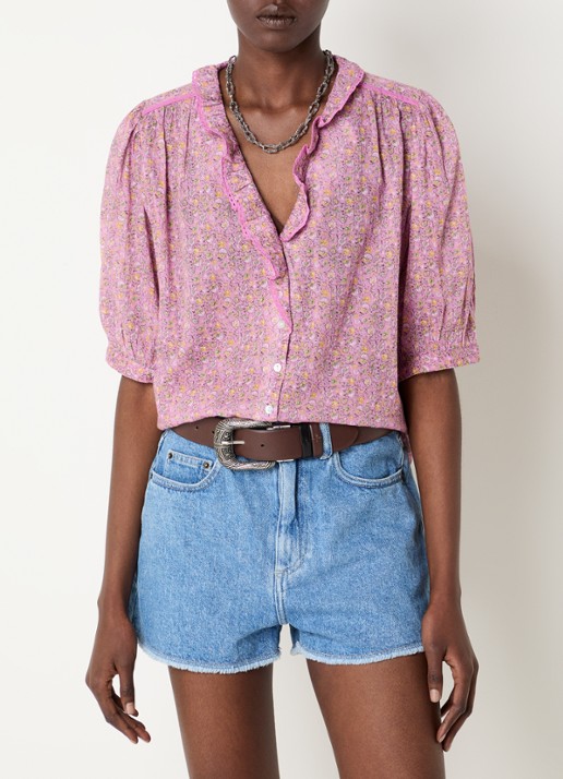 ba&sh Physalys blouse met bloemenprint