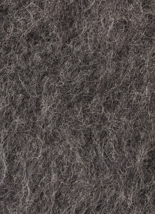 ba&sh Pull fijngebreide trui in alpaca wolblend met geknoopt detail - detail 5 antraciet