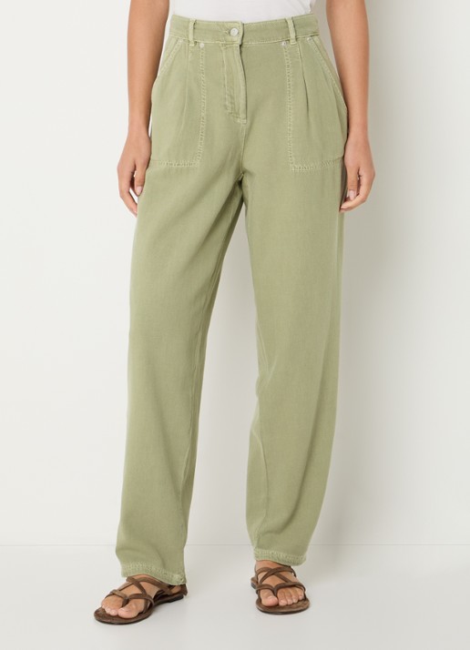 ba&sh Raja mid waist loose fit broek met steekzakken