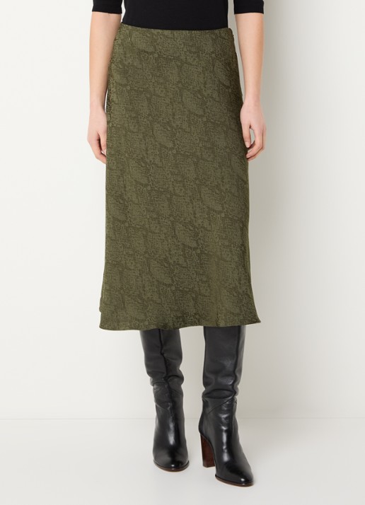 ba&sh Rista midi rok met slangenprint
