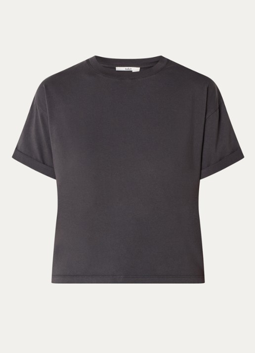ba&sh Rosie T-shirt met ronde hals - voorkant 3 donkergrijs