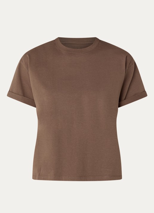 ba&sh Rosie T-shirt met ronde hals - voorkant 2 bruin