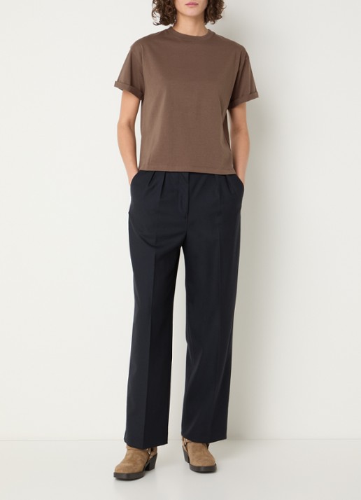 ba&sh Rosie T-shirt met ronde hals - voorkant 3 bruin
