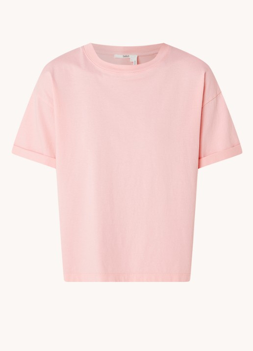 ba&sh Rosie T-shirt met stretch - voorkant 2 roze