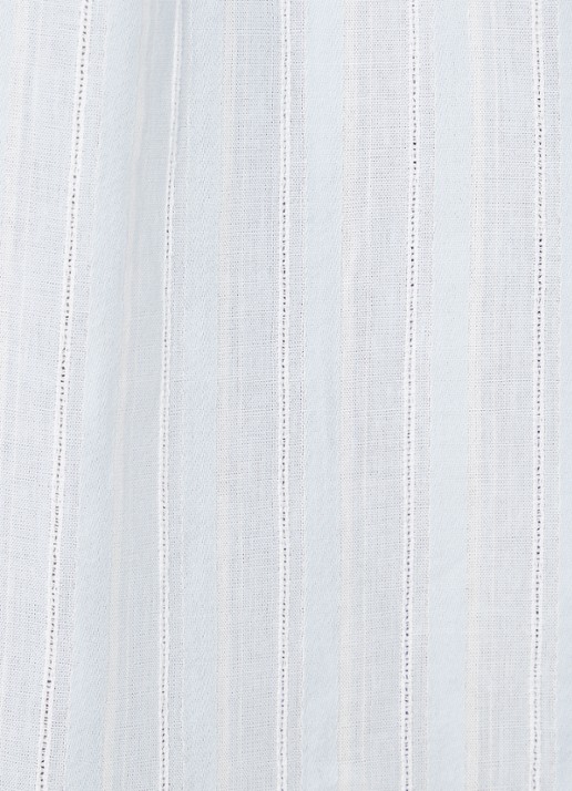 ba&sh Scherif blouse met streepprint - detail 4 lichtblauw