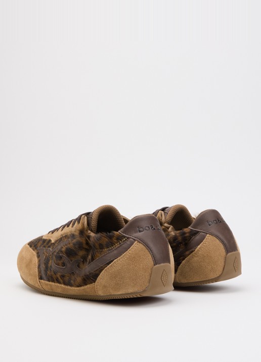 ba&sh Sneaker met suède details - achterkant 2 bruin