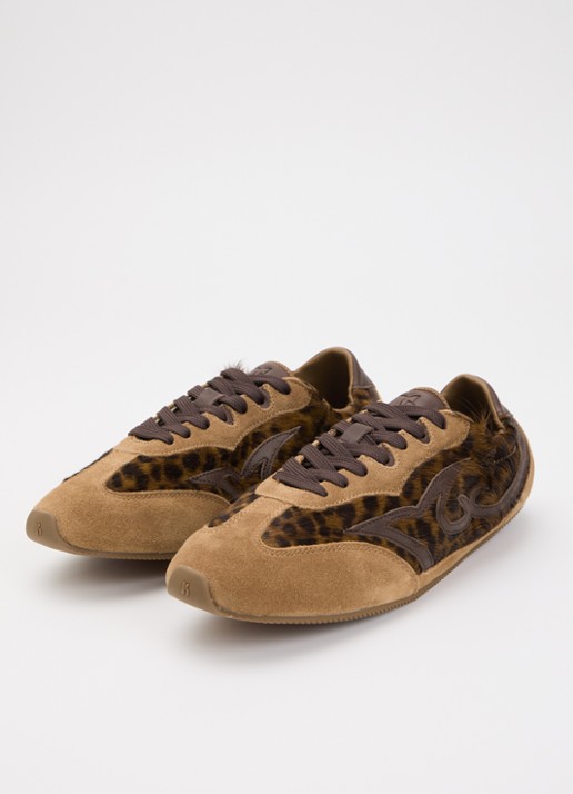 ba&sh Sneaker met suède details - detail 3 bruin
