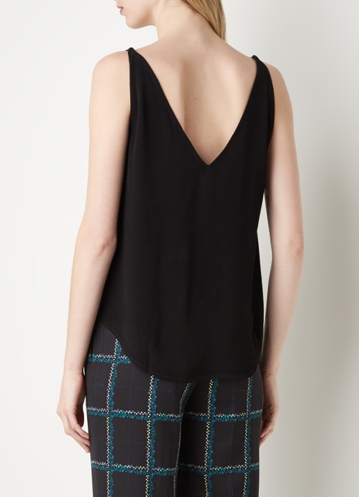 Ba&sh Spaghetti top met rugdecolleté - achterkant 3 zwart