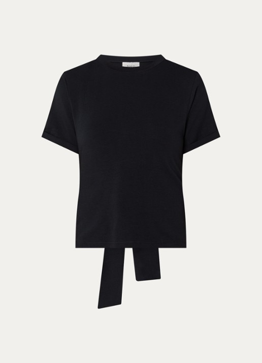 ba&sh T-shirt met cut-out detail - voorkant 2 zwart