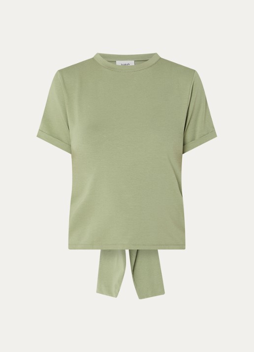 ba&sh T-shirt met cut-out detail - voorkant groen