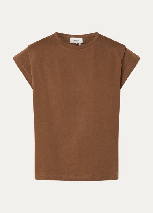 ba&sh T-shirt met ronde hals  - voorkant bruin
