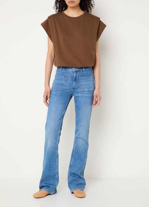 ba&sh T-shirt met ronde hals  - voorkant 2 bruin