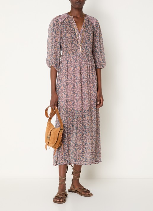 ba&sh Tizia maxi tuniekjurk met print