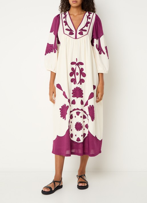 ba&sh Tracy midi tuniekjurk met print