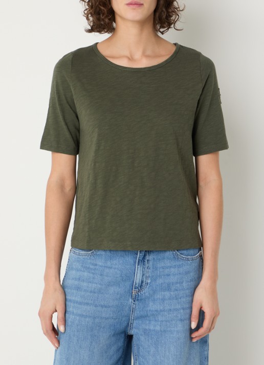 ba&sh Vina T-shirt met boothals