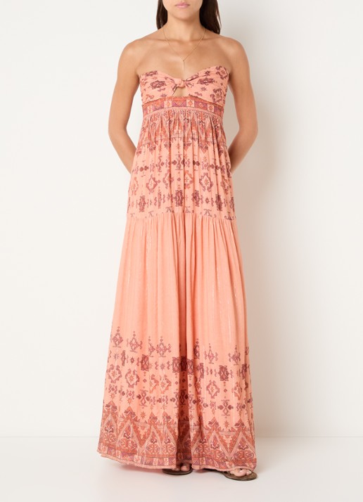ba&sh Zema off-shoulder maxi jurk met print