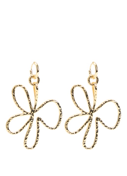 Babs The Label Bloomed Oorringen met hanger - voorkant 2 goud