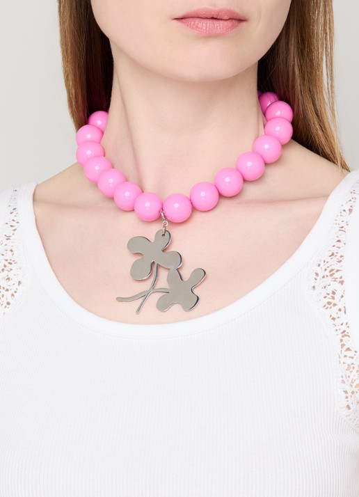 Babs The Label Lucky Charm hanger  - voorkant 2 zilver