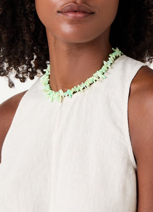 Babs The Label The Ocean ketting verguld - voorkant 2 groen
