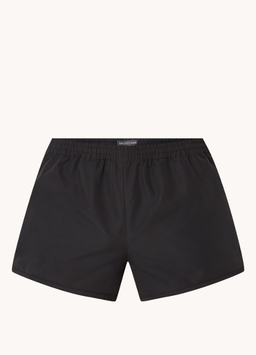 Balenciaga #25 zwemshorts met steekzakken - voorkant 3 zwart