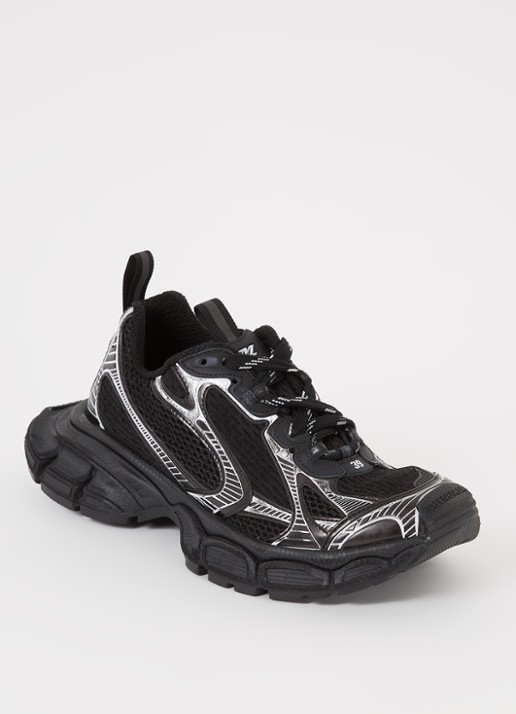 Balenciaga 3XL sneaker met mesh details  - voorkant zwart