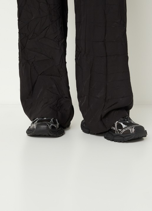 Balenciaga 3XL sneaker met mesh details  - voorkant 2 zwart