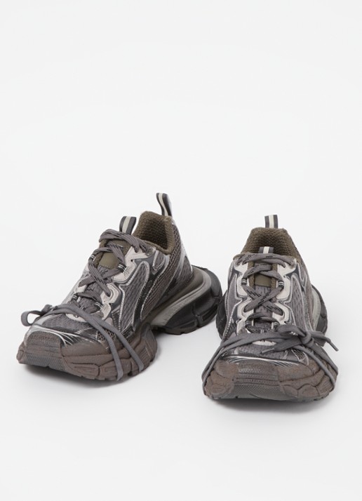 Balenciaga 3XL sneaker met mesh details - detail 4 donkergrijs