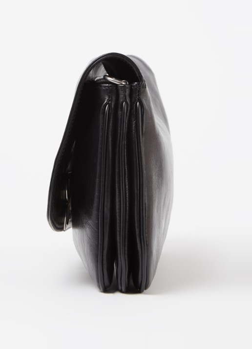 Balenciaga BB flap clutch van kalfsleer - detail 3 zwart